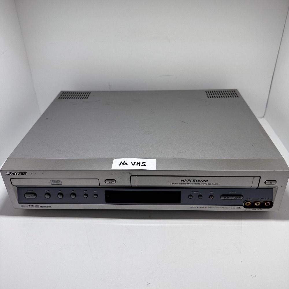 Sony SLV-D100 DVD VCR Combo Player Hi-Fi Stereo Silver Video Cassette Recorder